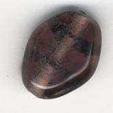 b11-pp-0774-Vintage amethyst glass diamond.15x12mm. Pkg of 10