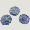 Czech blue and green faceted 8mm firepolished beads. Pkg of 20.