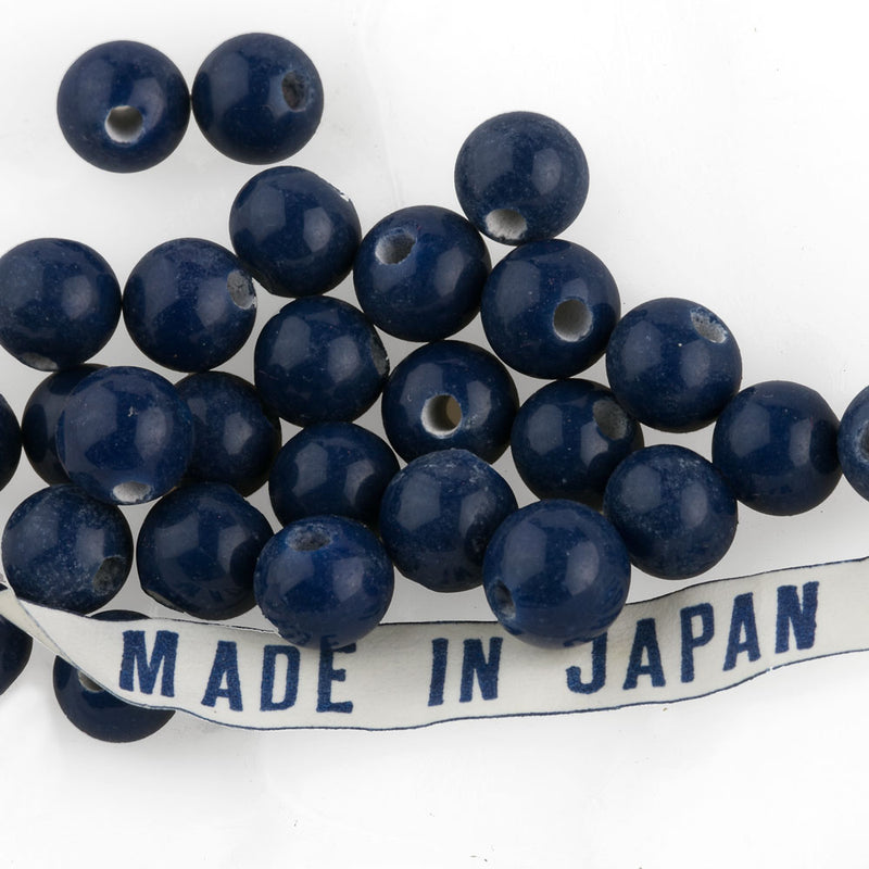 Vintage Japanese Cherry Brand 6mm rounds Pkg of 10. 
