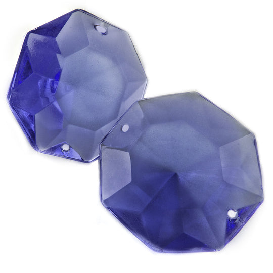 Vintage West German chandelier crystal. 30mm. Pkg of 1. b11-bl-1040