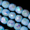 Vintage faceted AB round Germany. 6mm. Pkg of 10. 