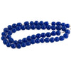 Vintage Japanese cobalt blue dimpled glass rounds. 5mm. Pkg of 50. 