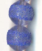 Vintage Rare German Glass Sugar Beads Cobalt Blue. 13mm. Pkg of 10. 
