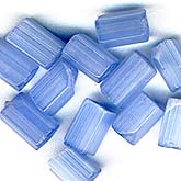 Satin Glass Tubes Light Blue. 4x6mm. Pkg of 10. B11-BL-0502