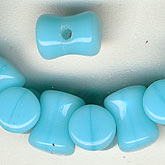 Vintage Czech Blue Vertebrae Beads. 4mm. Pkg of 50.