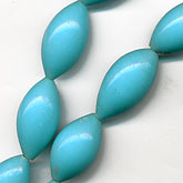 Vintage Korean wire-wound Peking style bead. 15x20mm. Pkg. of 6. b11-bl-0814