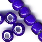 Cobalt Blue French Whitehearts. 6x8mm. Pkg of 10. b11-bl-0853