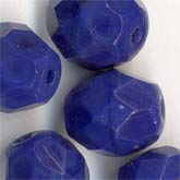 Czech opaque lapis glass rounds. 8mm. Pkg of 10. b11-bl-0920