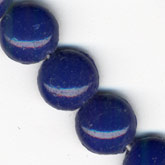Antique royal blue domed nailhead beads. 8mm. Pkg of 1 strand (approx 23 beads). b11-bl-0949