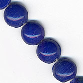 Antique blue domed nailhead beads. 7mm. Pkg of 22. 