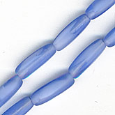 Vintage sapphire givre style long 4 sided ovals. 4x12mm. Pkg of 10. b11-bl-0955