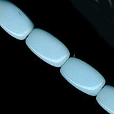 Vintage Japanese 4-sided ovals. 4x6mm. Pkg of 20. b11-bl-0980