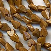 b11-br-0683 Bohemian Glass Arrow Beads. 5mm. Pkg of 20