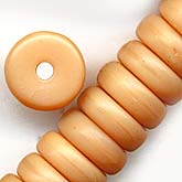 b11-br-0691-Czech 8mm matte glass rondelle 8mm. Pkg of 20