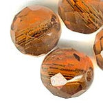 Czech topaz firepolished 8mm rounds. Pkg of 10.