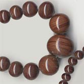 Vintage Japanese graduated strands. 1-18" strand. b11-br-0722