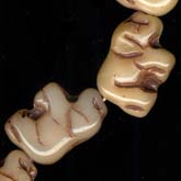 b11-br-0726-Czech molded glass elephant beads.10x15mm, Pkg of 5