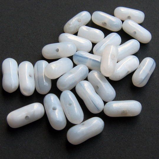 Vintage Czech Opalescent Glass Branch Beads, 10mm, pkg of 25. B11-BW-0537