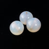 Vintage Japanese 16mm glowing opal glass round beads, pkg of 2.