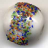 Vintage German Sugar Beads 10mm. Pkg of 5. B11-BW-0341B