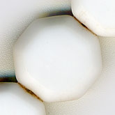 Vintage West German beveled edge glass octagonal beads. 5 x 12mm. Pkg of 10. B11-BW-0510