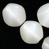 Vintage Japanese Opal Glass Diamond Bead.  12 x 12mm. Pkg of 4. b11-bw-0712