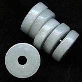 Vintage Czech dove grey flat rondelles. 2x9mm, Pkg of 20. b11-bw-0887