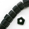 Vintage Czech matte black pentagons.  4x5mm Pkg of 20. 