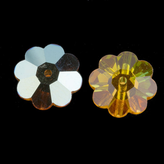 Swarovski Topaz AB Margaritas Art. 3700 10mm Pkg of 2. b11-cr-0463-1