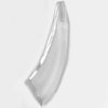 Vintage top hole crystal scimitar-like pendants. 58x20mm. Pkg of 1