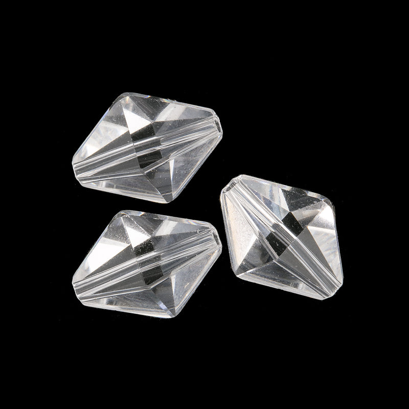 Vintage Swarovski® crystal diamond bicone art 5121. 15x12mm. Pkg of 1.