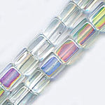 Vintage Czech 4x4mm pentagons. Pkg. of 100.