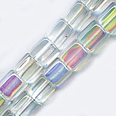 Vintage Czech 4x4mm pentagons. Pkg. of 100.