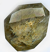 Hand made "rutilated quartz" glass pendants. average 30-35mm Pkg. of 1. b11-cr-0528