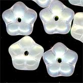 Czech crystal AB 7mm Daisy Lochrosen. Pkg of 15.
