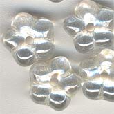 Czech crystal luster 5mm daisy lochrosen. Pkg of 25. b11-cr-0444-1