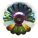 Vintage Swarovski 10mm margarita in vitrail medium II. Article 3701. Sold individually.