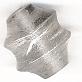 b11-cr-0465-Large vintage clear glass barrel. 25x22mm. Pkg of 1