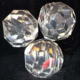 b11-cr-0469-Vintage austrian crystal faceted rounds. 8mm. Pkg of 6