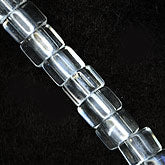 Vintage Czech clear glass pentagons. 4x5mm. Pkg of 20.  b11-cr-0503