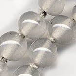 b11-cr-0518-Czech clear glass rounds.  8mm Pkg. of 20