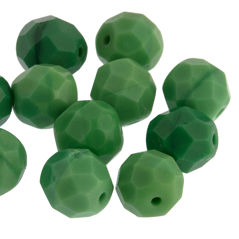 Vintage Prosser Beads Faceted. 8mm. Pkg of 10.