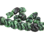 Czech Tortoise glass Interlocking Beads. 6x9mm. Pkg of 10. 