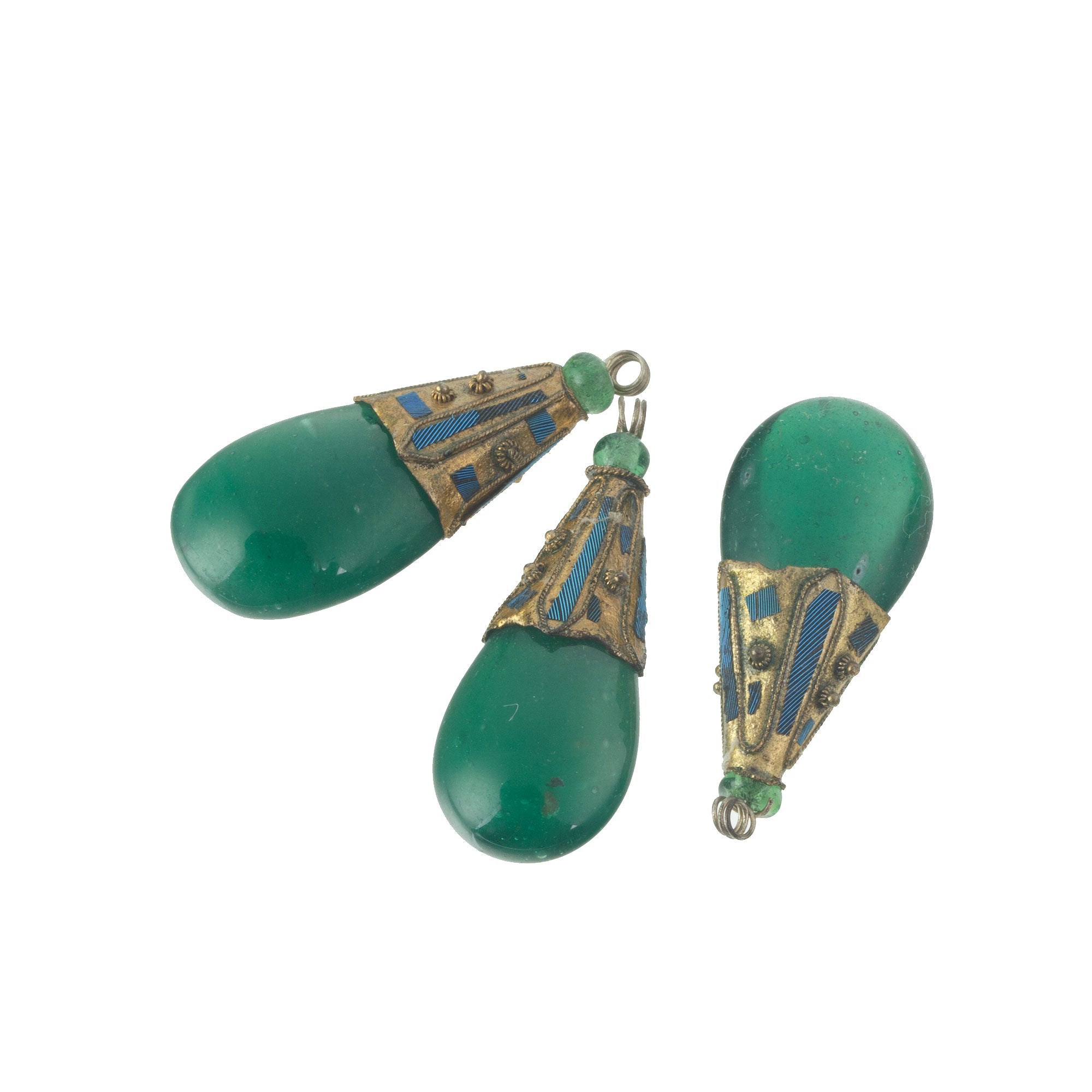 Court Necklace Counterweight Pendants. Clear green. Pkg 1. b11gr2062