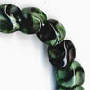Czech Tortoise glass Interlocking Beads. 6x9mm. Pkg of 10. 
