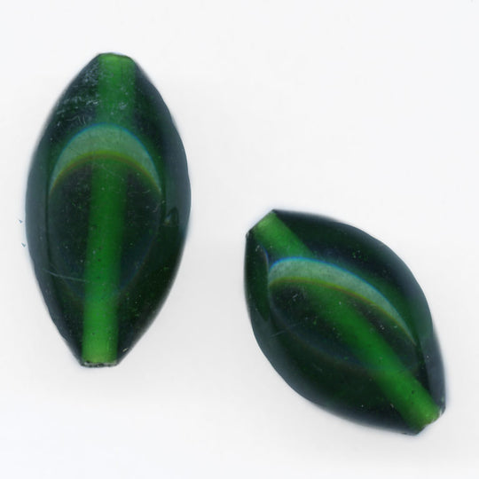 Vintage Korean Peking Style Ovals, 15x20mm. Pkg of 6. b11-gr-0804