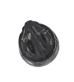 2-hole glass scarab bead with iridescent Marea crackle finish.  20x16x8mm. Pkg. 1.  b11-mi-2072