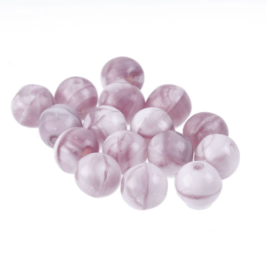 Vintage Czech Lavender Round Beads. 6mm. Pkg of 20. B11-PP-0400