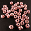 Vintage Rose Speckled Glaze beads, Japan, .size 6. 7gr. Bag