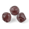 Societa Veneziana Conterie amethyst glass milky swirl givre  beads. 12x13mm. Pkg of 5.